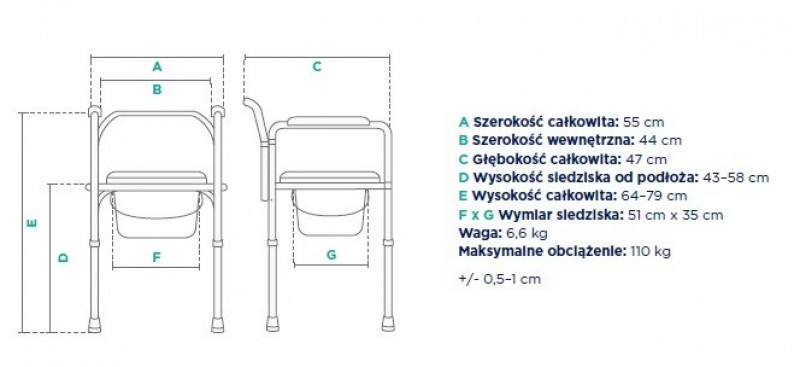 KRZESŁO TOALETOWE STAŁE  2