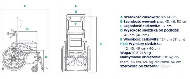 WÓZEK INWALIDZKI ALUMINIOWY STABILIZUJĄCY 4